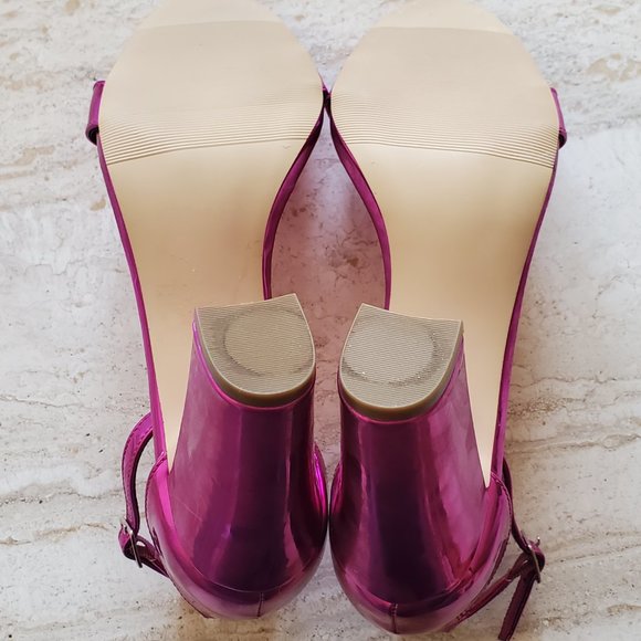 Metallic Pink Madden Girl Stiletto Heels - Picture 8 of 9